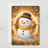 Invitation Winter snowman (Devant)
