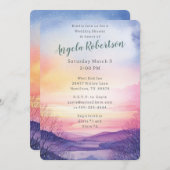 Invitation Winter Sunset Adventure Attend le Wedding shower (Devant / Derrière)