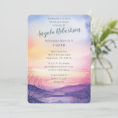 Invitation Winter Sunset Adventure Attend le Wedding shower (Debout devant)