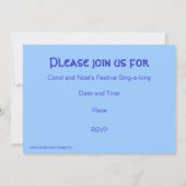 Invitation Winter Trees blue 'You're Invited' (Dos)