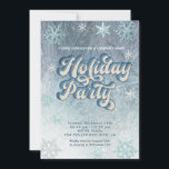 Invitation Winter Wawland snowflakes compagnie<br><div class="desc">L'hiver merveilleux flocons de neige invitation de vacances.</div>