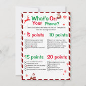 Invitation Winter What's on Your Phone Christmas jeu card (Devant)