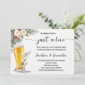 Invitation Winter White Nothing Fancy Just Love Wedding (Debout devant)