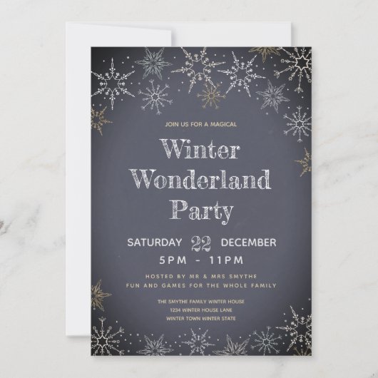 Invitation Winter Wonderland (Devant)
