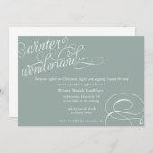Invitation Winter Wonderland (Devant / Derrière)