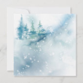 Invitation Winter Wonderland Baby Il fait froid dehors (Dos)