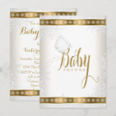 Invitation Winter Wonderland Baby shower (Devant / Derrière)