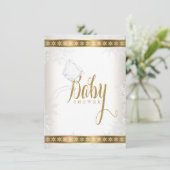 Invitation Winter Wonderland Baby shower (Debout devant)