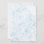 Invitation Winter Wonderland Blue Silver Snowflake Sweet 16 (Dos)