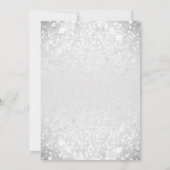 Invitation Winter Wonderland Blue Silver Sweet 16 Anniversair (Dos)