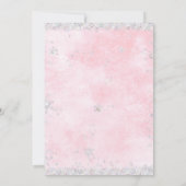 Invitation Winter Wonderland Blush Pink & Silver (Dos)