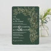Invitation Winter Wonderland Christmas Wedding (Debout devant)