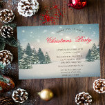 Invitation Winter Wonderland Corporate Christmas Party<br><div class="desc">Elégante invitation de Noël de Noël de pays merveilleux d'hiver. Ces belles invitations de Noël sont parfaites pour les invitations à des dîners de Noël, les invitations à des échanges de cadeaux de Noël, les collectes de fonds de Noël, les invitations à des fêtes de Noël, et d'autres événements qui...</div>