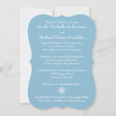 Invitation Winter Wonderland, Crystal Buckle Wedding Invite 2 (Dos)