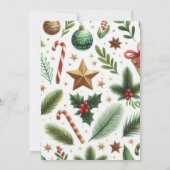 Invitation Winter Wonderland Cute Snow Animaux 4e anniversair (Dos)