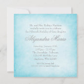 Invitation Winter Wonderland Diamond Snowflakes Quinceanera (Dos)