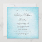 Invitation Winter Wonderland Diamond Snowflakes Sweet 16 (Dos)