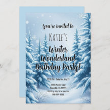 Winter Wonderland Fête d'anniversaire