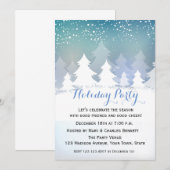 Invitation Winter Wonderland, Fête des Fêtes (Devant / Derrière)