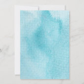 Invitation Winter Wonderland Fête des mariées florale (Dos)