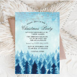 Invitation Winter Wonderland Forest Blue Christmas Party<br><div class="desc">Une élégante invitation à la fête de vacances mettant en vedette le pays des merveilles hivernales. Ces belles invitations de Noël sont parfaites pour les invitations à des dîners de Noël, les invitations à des échanges de cadeaux de Noël, les collectes de fonds de Noël, les invitations à des fêtes...</div>