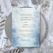 Invitation Winter Wonderland Forest Mariage
