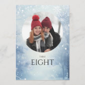 Invitation Winter Wonderland Forest Photo Table (Dos)