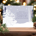 Invitation Winter Wonderland Forêt de neige Fête de vacances<br><div class="desc">Winter Wonderland Snowy Forest Fête de Fêtes Invitation. Ce magnifique design est agrémenté d'une scène de forêt d'hiver festive. Personnalisez ce design de vacances personnalisé avec vos propres détails de fête. Parfait pour un dîner de Noël en famille ou pour une fête de vacances en entreprise!</div>