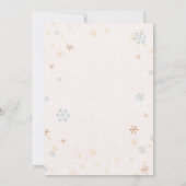 Invitation Winter Wonderland Ice Neige Princesse Fille Annive (Dos)