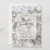 Invitation Winter Wonderland Icicle Glitz Sweet 16 (Devant)