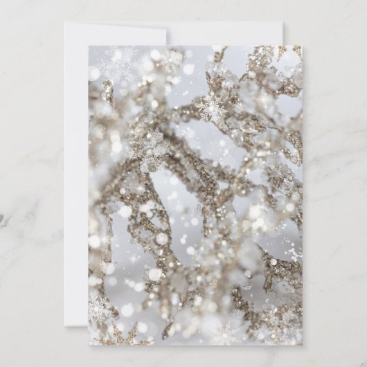 Invitation Winter Wonderland Icicle Glitz Sweet 16 (Dos)