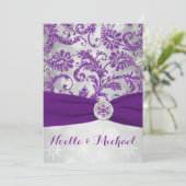Invitation Winter Wonderland, IMPRIMÉ Crystal Buckle - violet (Debout devant)