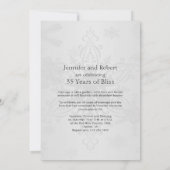 Invitation Winter Wonderland Mariage Anniversaire (Dos)