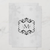 Invitation Winter Wonderland Mariage Anniversaire (Devant / Derrière)
