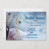 Invitation Winter Wonderland Mariage Fête des mariées (Devant)