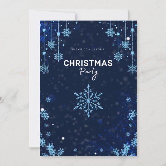 Invitation Winter Wonderland Noël Party (Devant)