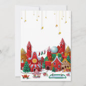 Invitation Winter Wonderland Onederland Noël 1er anniversaire (Dos)