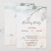 Invitation Winter Wonderland Paysage Fêtes Noël (Devant / Derrière)