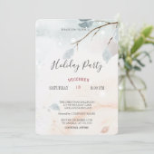 Invitation Winter Wonderland Paysage Fêtes Noël (Debout devant)