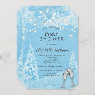 Invitation Winter Wonderland, Pine Tree Fête des mariées