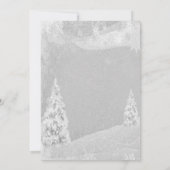 Invitation Winter Wonderland, Pine Tree Grey RSVP (Dos)