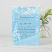 Invitation Winter Wonderland, Pine Tree Mariage Réception (Debout devant)