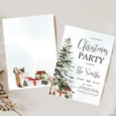Invitation Winter Wonderland Pines Noël Party