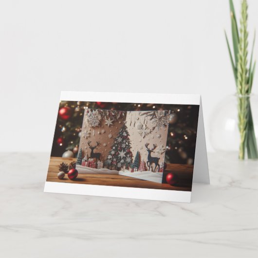 Invitation Winter Wonderland Pop-Up Card" (Devant)