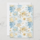 Invitation Winter Wonderland Premier anniversaire (Dos)