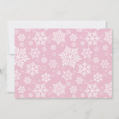 Invitation Winter Wonderland Premier anniversaire de fête Pho (Dos)