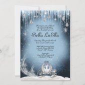 Invitation Winter Wonderland Princess Party (Devant)