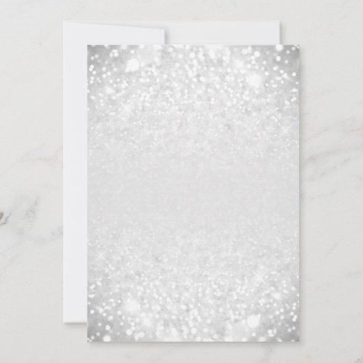 Invitation Winter Wonderland Quinceañera 15e anniversaire Arg (Dos)