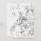 Invitation Winter Wonderland Snow Christmas Party Blue White (Dos)