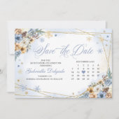 Invitation Winter Wonderland Snowflake Enregistrer la date (Devant)
